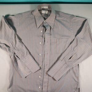 Vintage 1970's Excello Men's Button Up Striped French Cuff Collared shirt 15 1/2